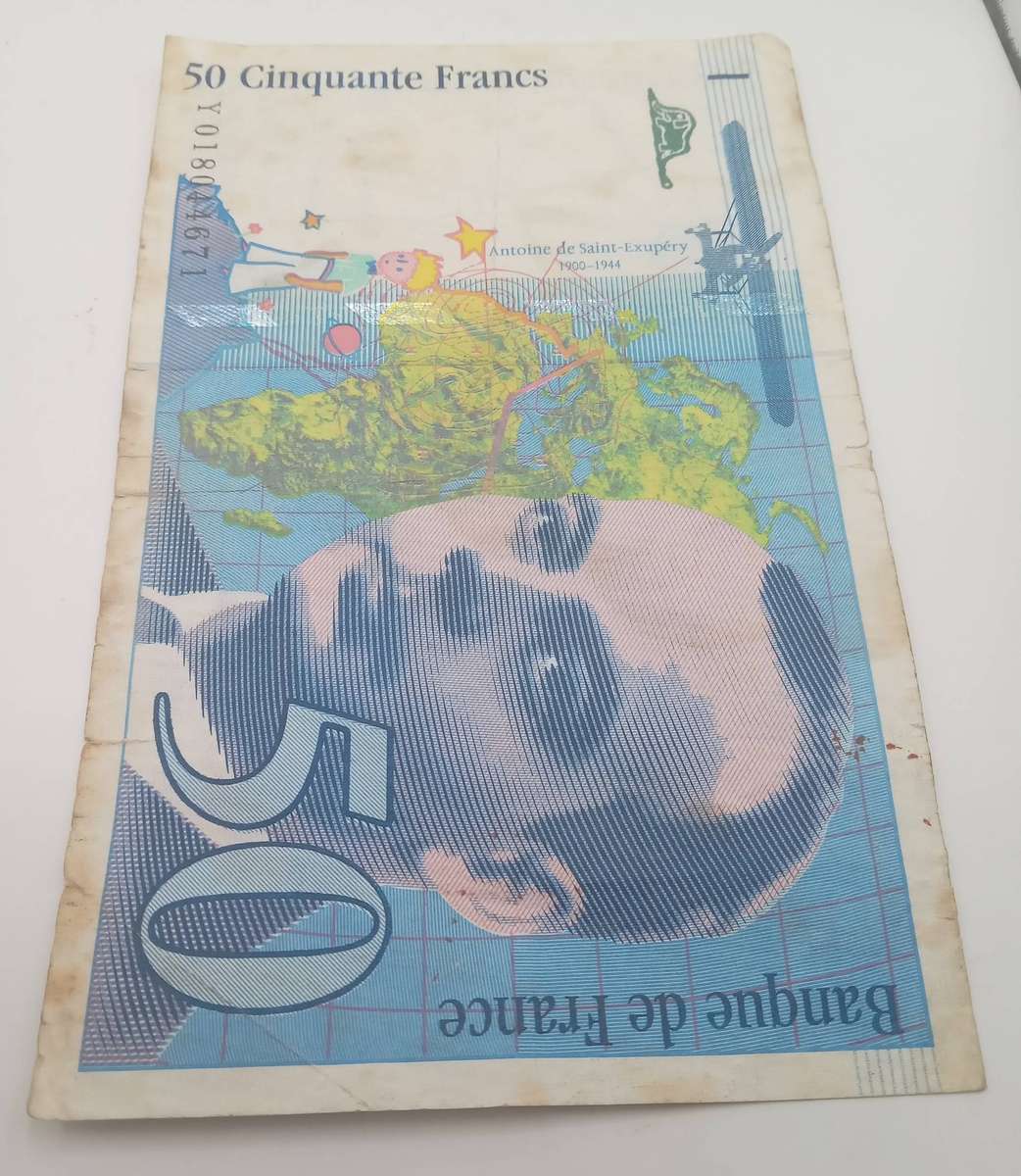 1994 FRANCE 50 CINQUANTE FRANCS BANK NOTE