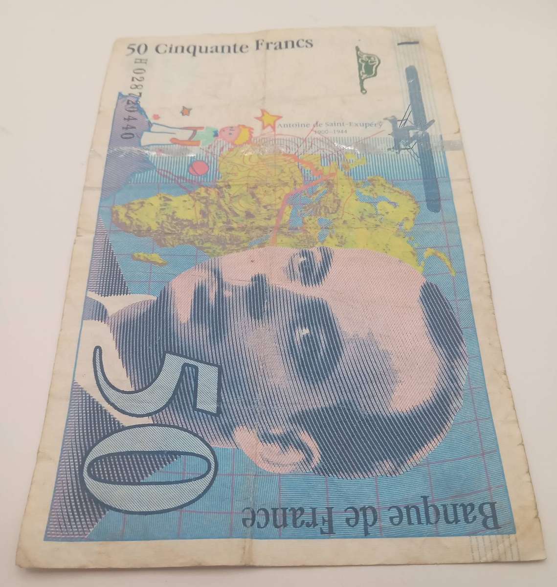 1994 FRANCE 50 CINQUANTE FRANCS BANK NOTE