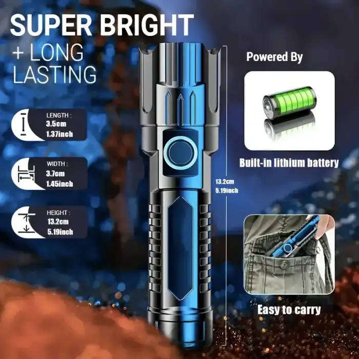 2-Pack High Power LED Flashlights