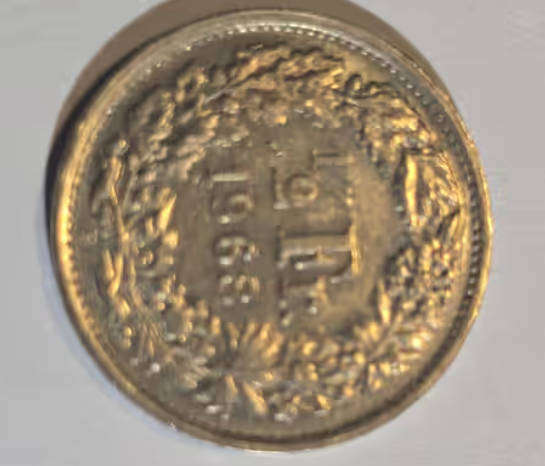 1968 Half Swiss Francs - in AU Condition