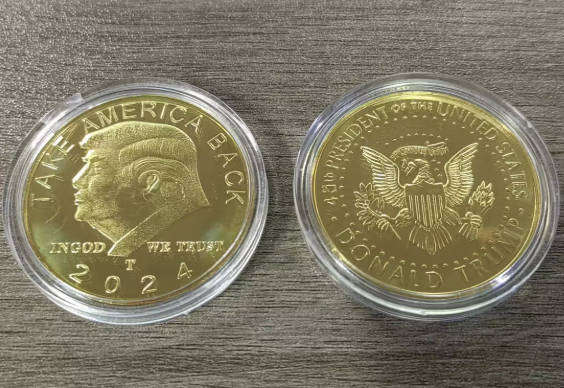2024 Donald Trump - Take America Back - Gold Clad Commemorative Coin