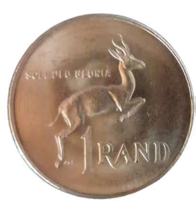 1977 South African 1 Rand Coin - UNC Condition