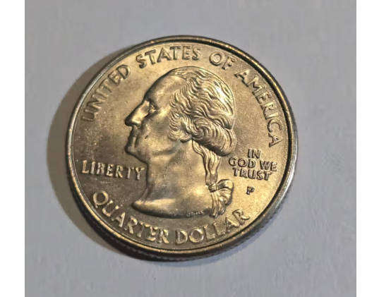 2000 USA Virginia State Quarter - In AU Condition