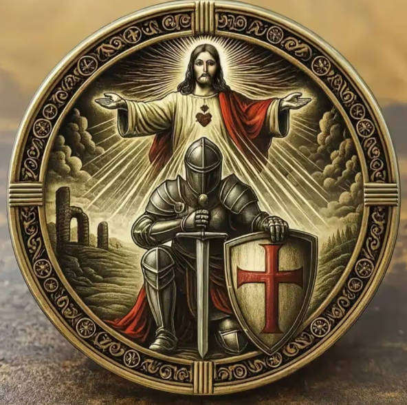 HONOR OF GOD RELIGIOUS COMMEMORATIVE COIN IN CAPSULE - HONOR, COURAGE, COMPASSION AND INTEGRITY