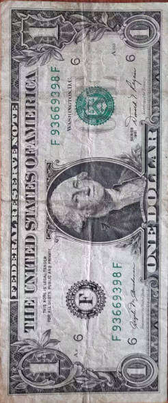 1981 USA 1 Dollar Banknote