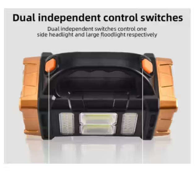 4 Front LED + 4 Rear LED + 32 Side LED + COB Lithium Battery Solar Rechargeable Multifunction Light