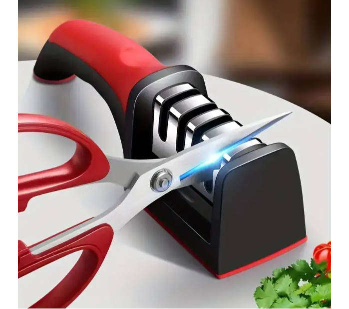 Knife Sharpener 4 Stages Professional Kitchen Knife Sharpening Stone Tungsten Diamond Ceramic