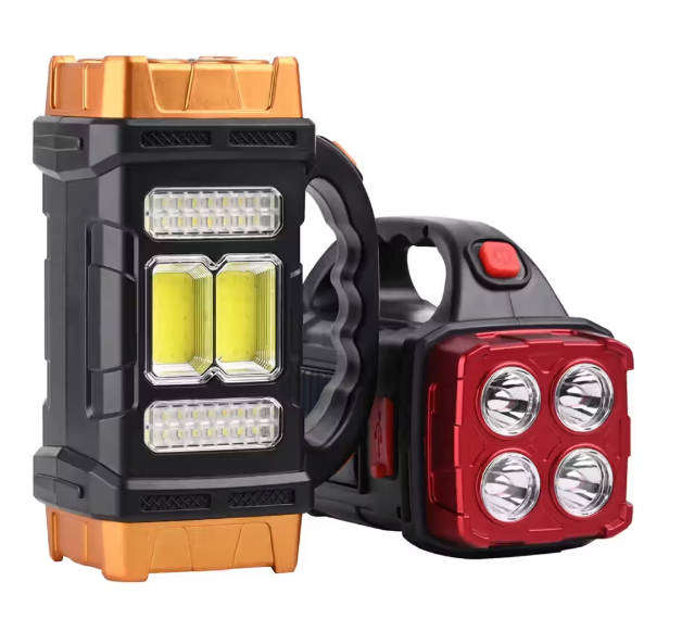 4 Front LED + 4 Rear LED + 32 Side LED + COB Lithium Battery Solar Rechargeable Multifunction Light
