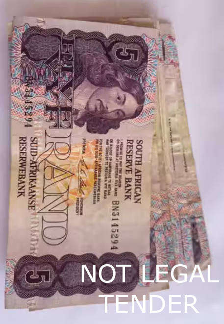 Four South Africa Five Rand Bank Notes - CL Stals - One bid takes all