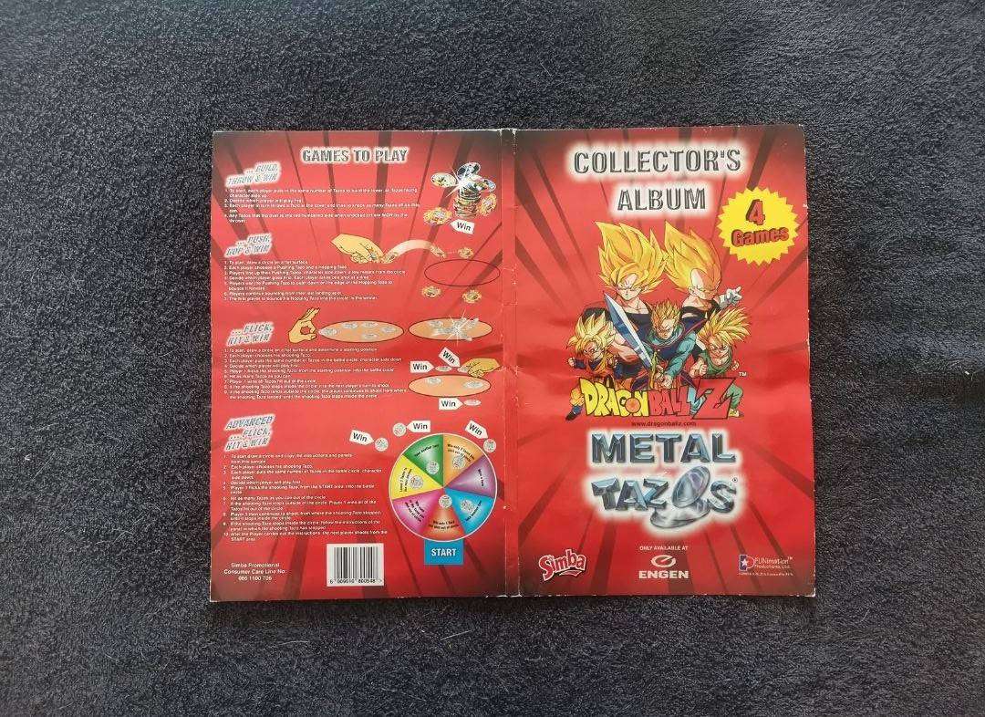 Dragon Ball Z Simba 2003 Complete Metal Tazo Master Set + Album (Full Variants)