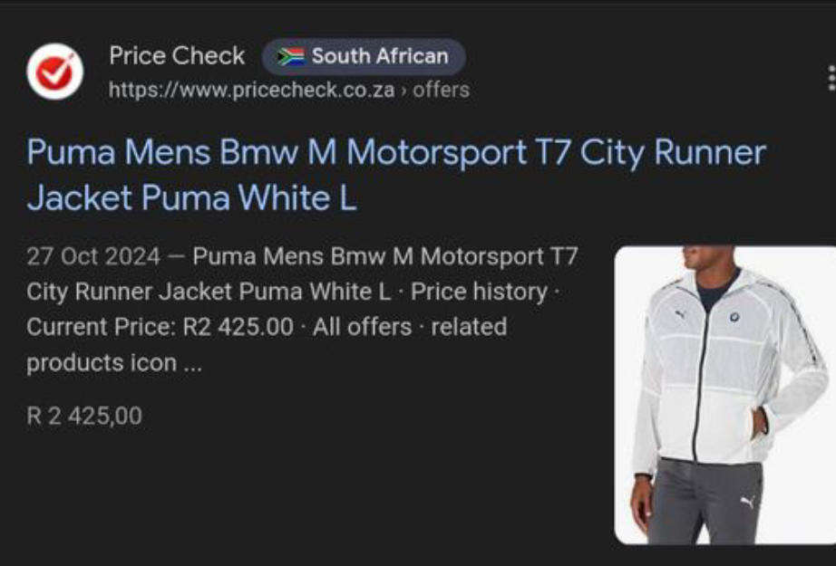 PUMA BMW M Motersport T7 City Runner Jacket