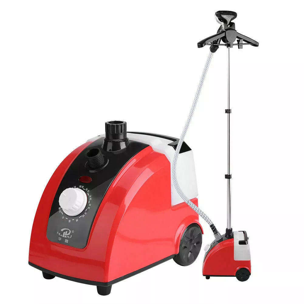Professional Heavy-Duty Garment Steamer  Adjustable Stand & Fast Heat-Up