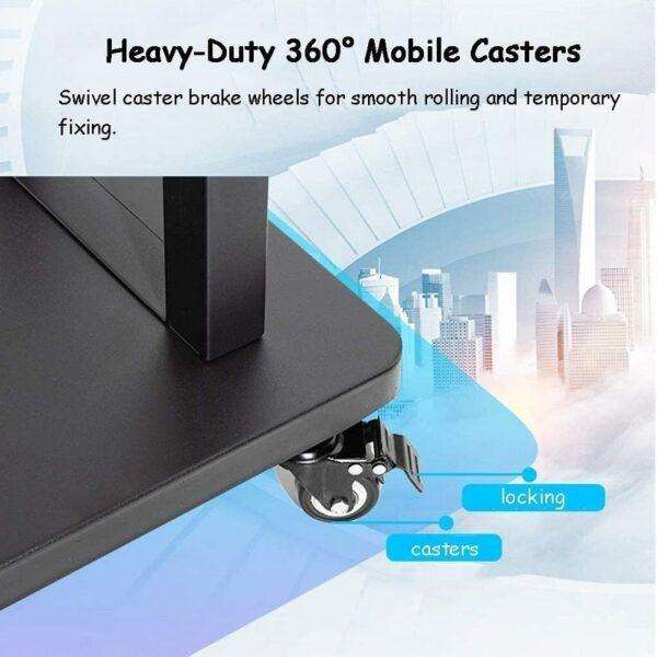 XF1336 Heavy-Duty TV Trolley Stand for 60100 Screens  Mobile Floor Stand with Wheels & Shelf  M