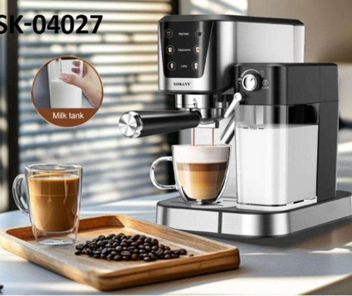Sokany 3-in-1 Automatic Espresso Coffee Machine with Milk Frother  800W