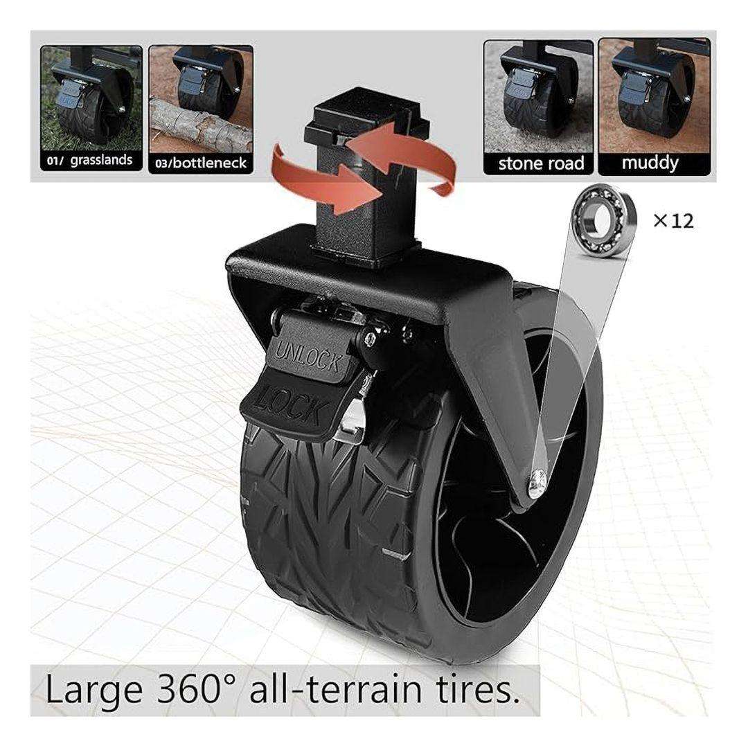 Compact Folding Camping Cart & Heavy-Duty Utility Wagon - All-Terrain Outdoor Gear Trolley for South