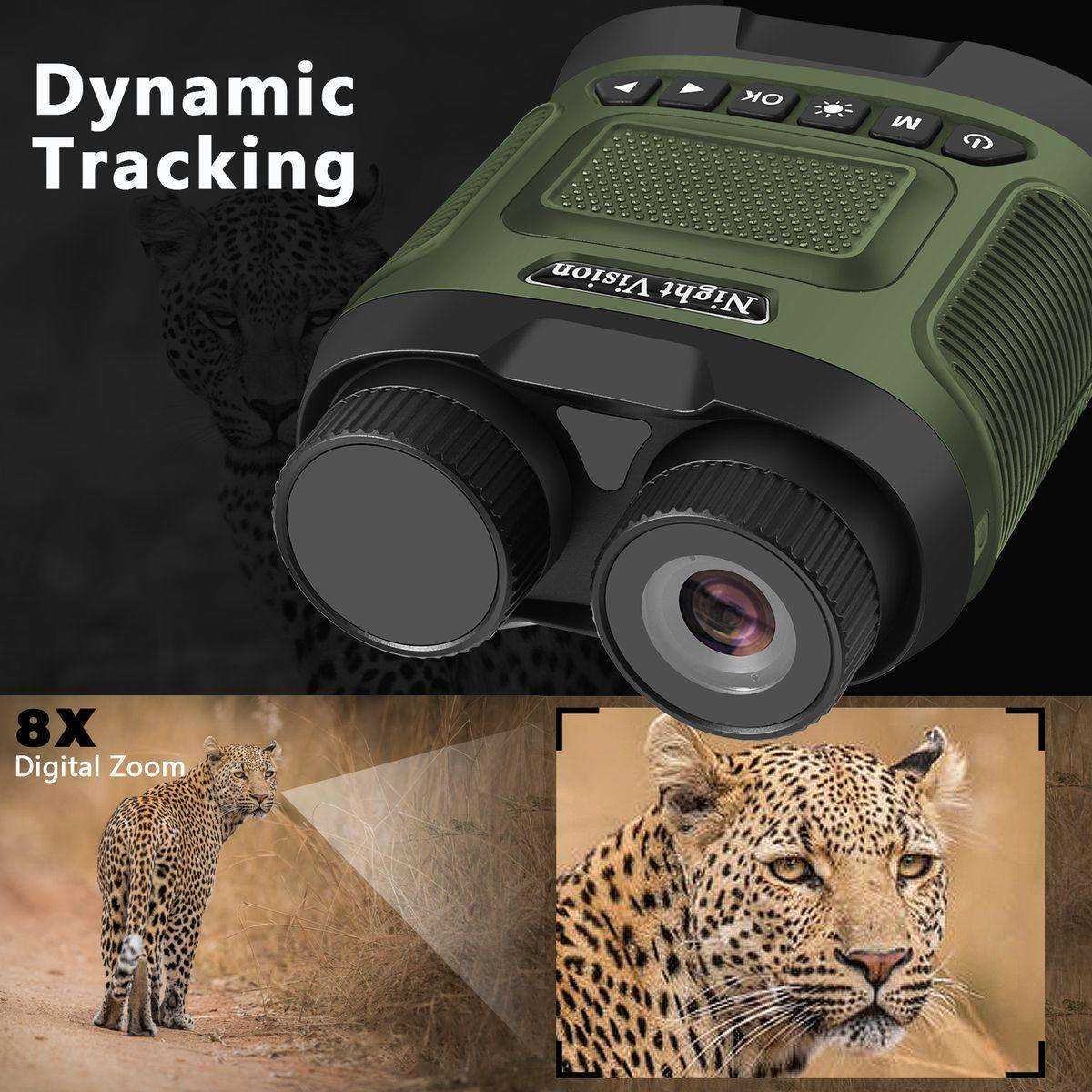 Andowl Q-NV02 Infrared Digital Night Vision Binoculars - Full HD Recording, 300m Range, 64GB SD Card