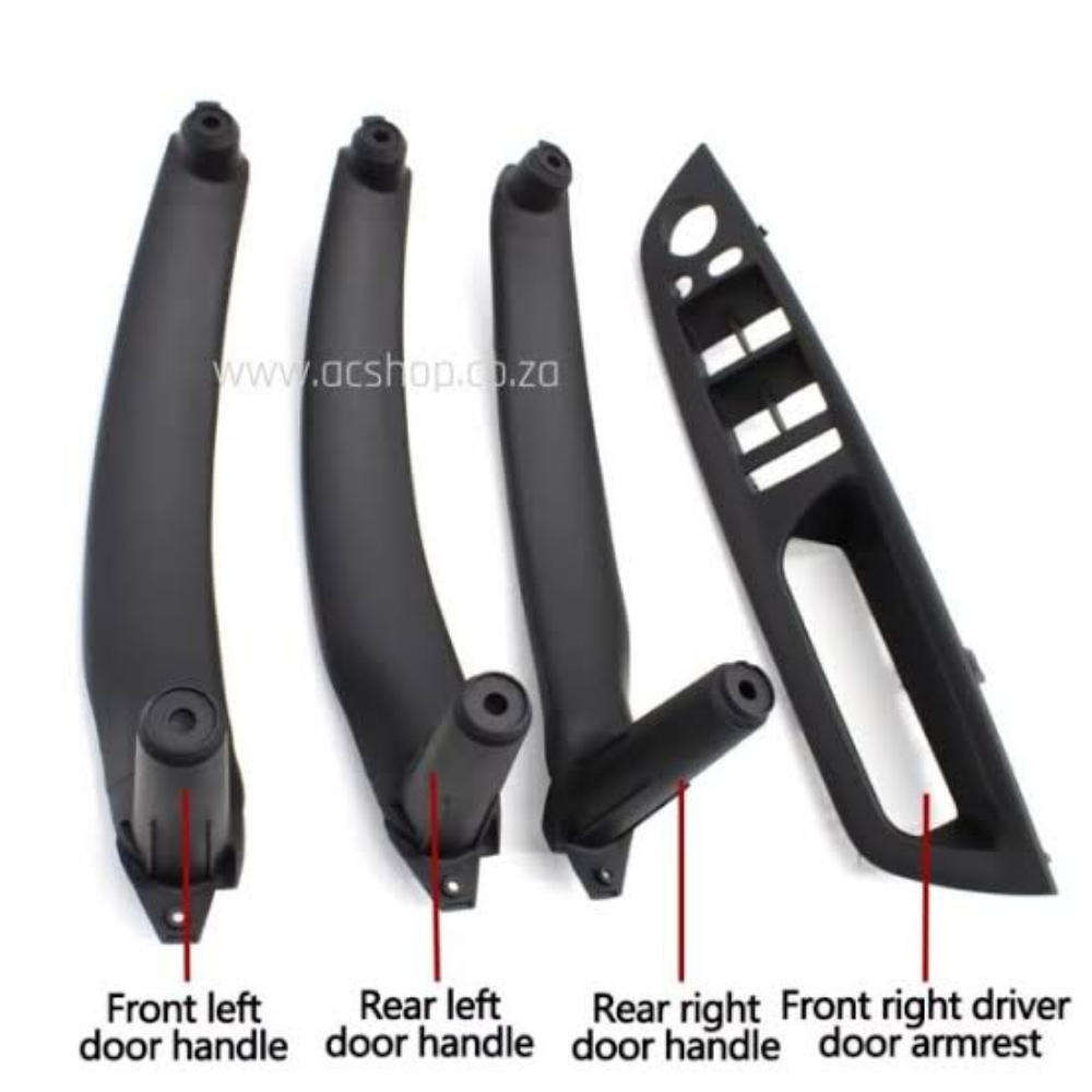 BMW E70 (X5) Inner Door Handles + Driver Door Handle Combo (Black)