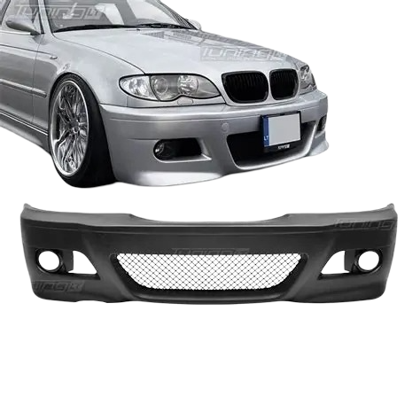 BMW E46 4-Door M3 Style Front Bumper (3-Series, 1999-2005)