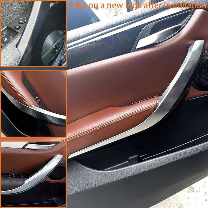BMW E84 (X1) Replacement Interior Door Handles (Silver, 4-Piece)