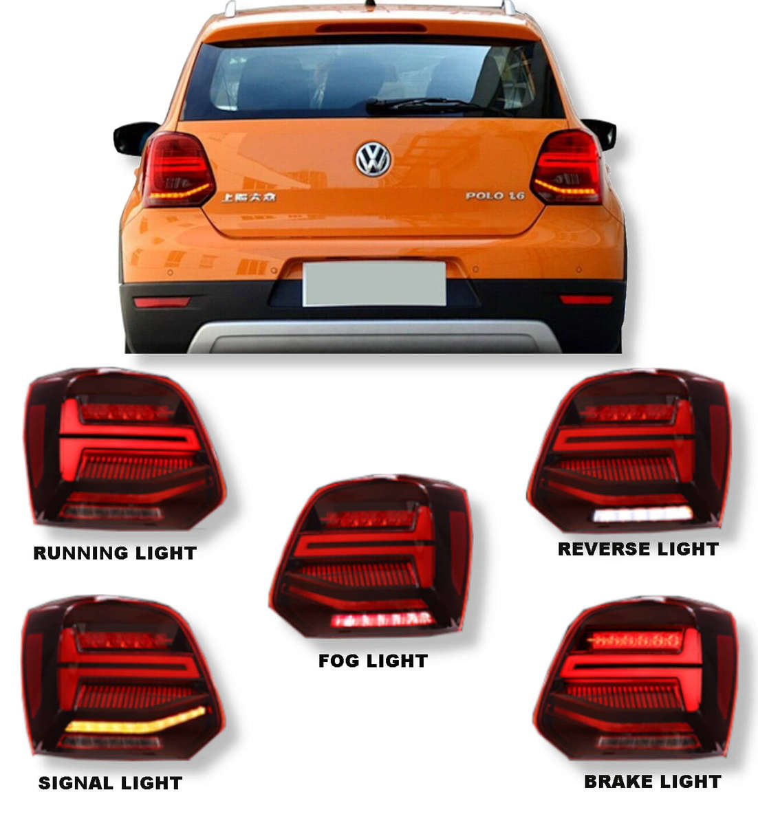 VW Polo6 LED Tail Lights