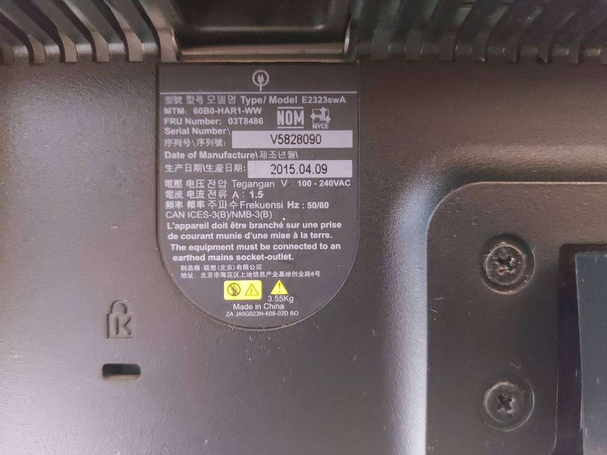 Lenovo ThinkVision E2323 1920x1080 Monitor (1080P)