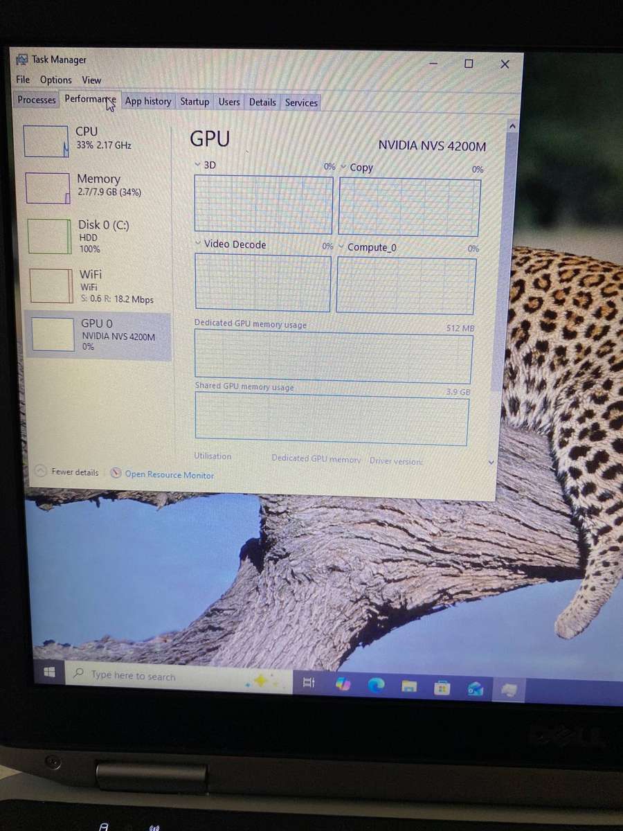 Dell Latitude E6520 Intel I5 @2.60GHz 8GB RAM 500GB HDD NIVIDIA