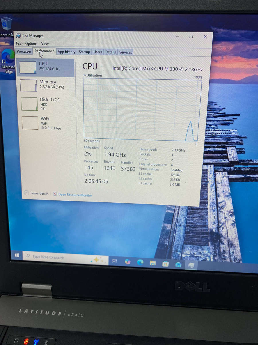 Dell Latitude E5410 Intel Core i3 M330 @ 2.13GHz