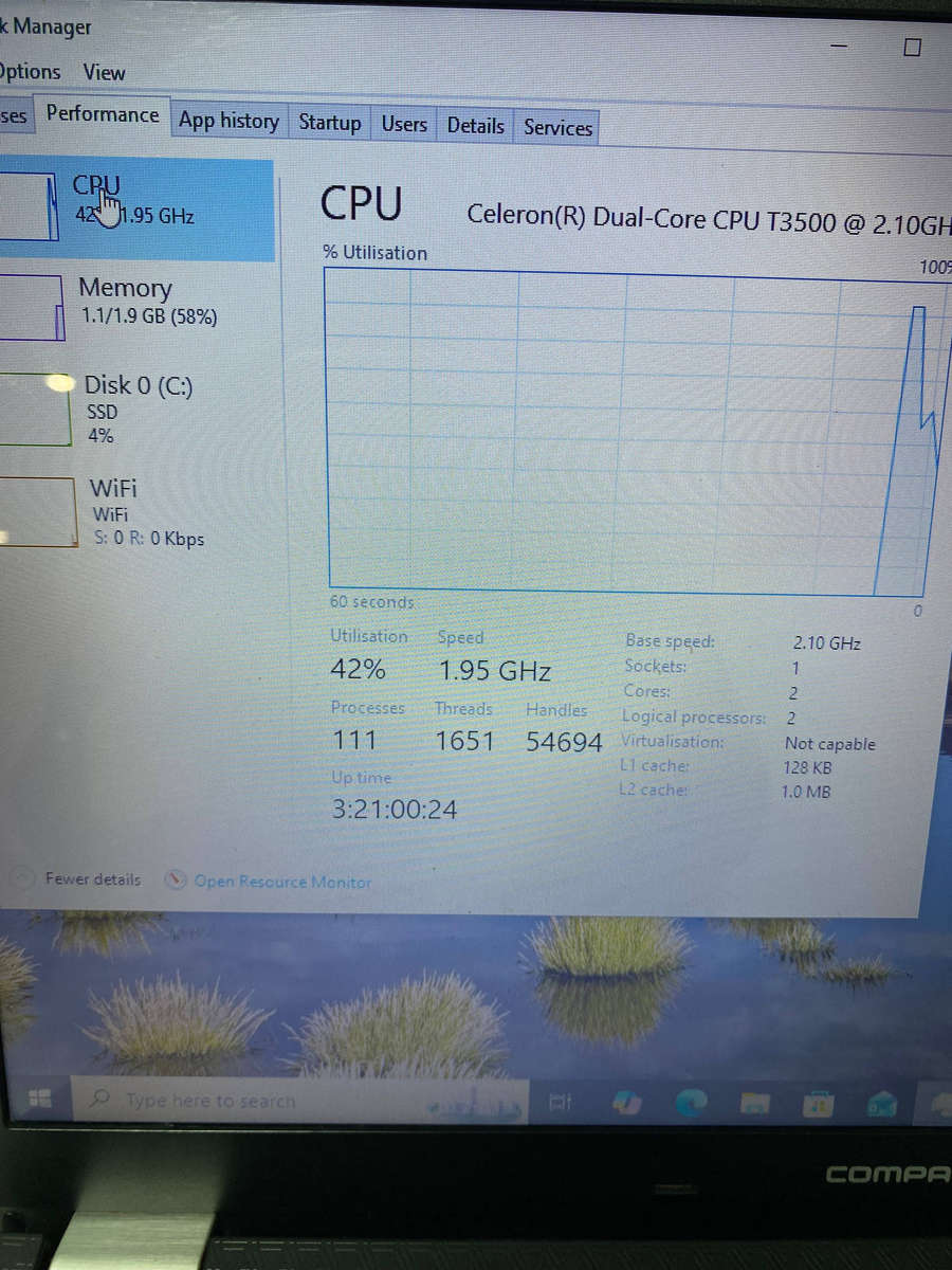 Compaq Presario CQ56 Intel Celeron Dual-Core T3500 @ 2.10GHz