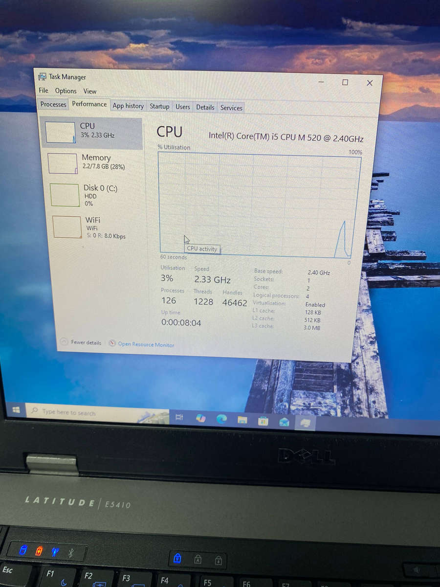 Dell Latitude E5410 Intel Core i5 M520 @ 2.40GHz