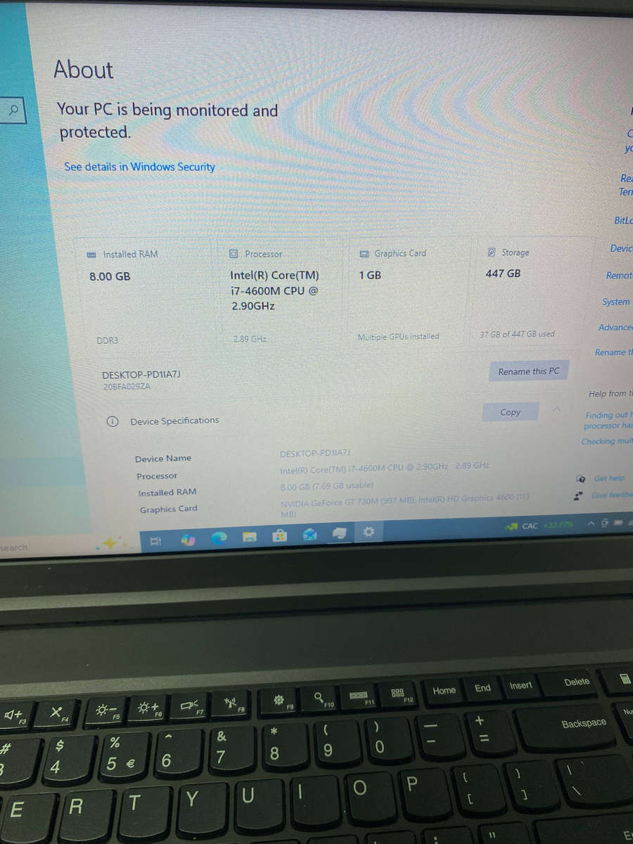 Lenovo ThinkPad T540p Intel Core i7-4600M @ 2.90GHz