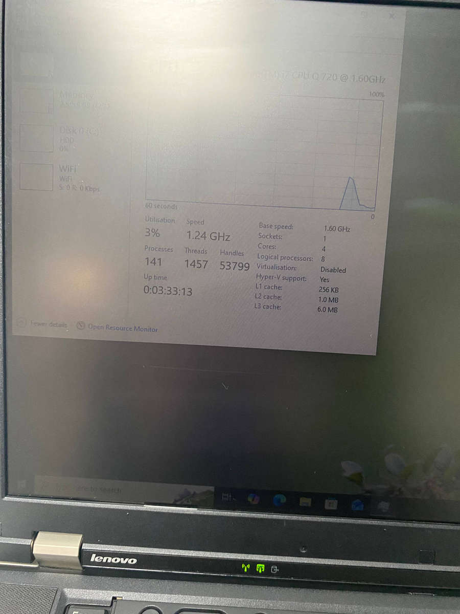 Lenovo ThinkPad W510 Intel Core i7 Q720 @ 1.60GHz (read description)