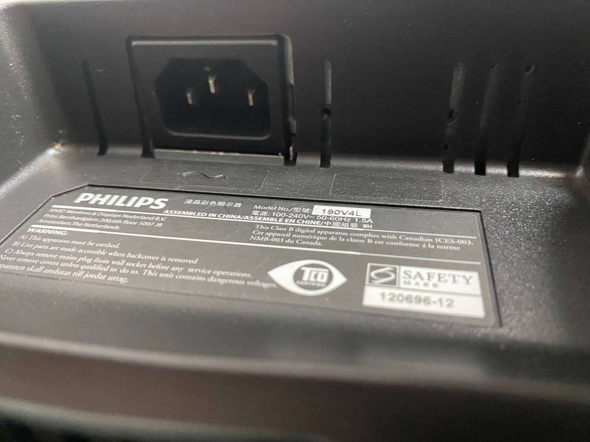 Philips V-Line 190V  Monitor screen