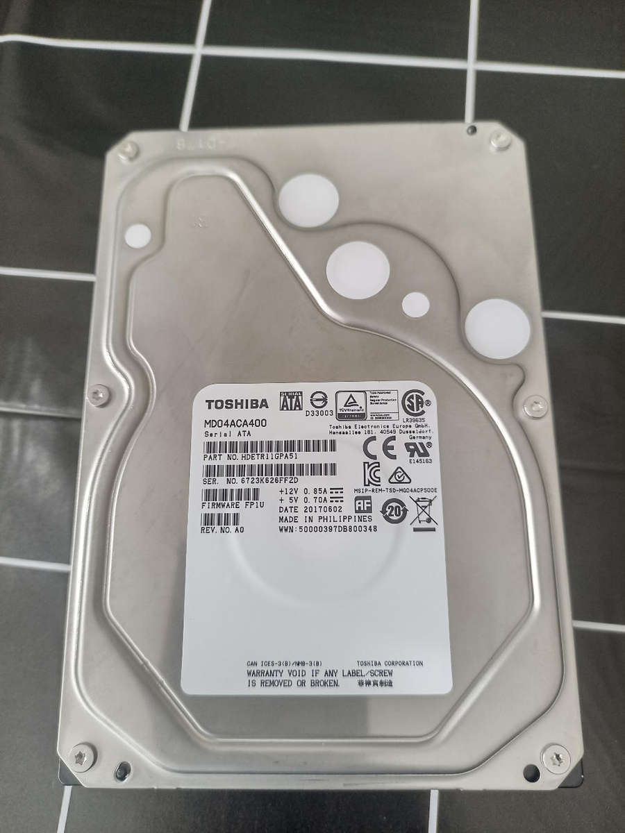 TOSHIBA 4TB 3.5" Internal Hard Drive