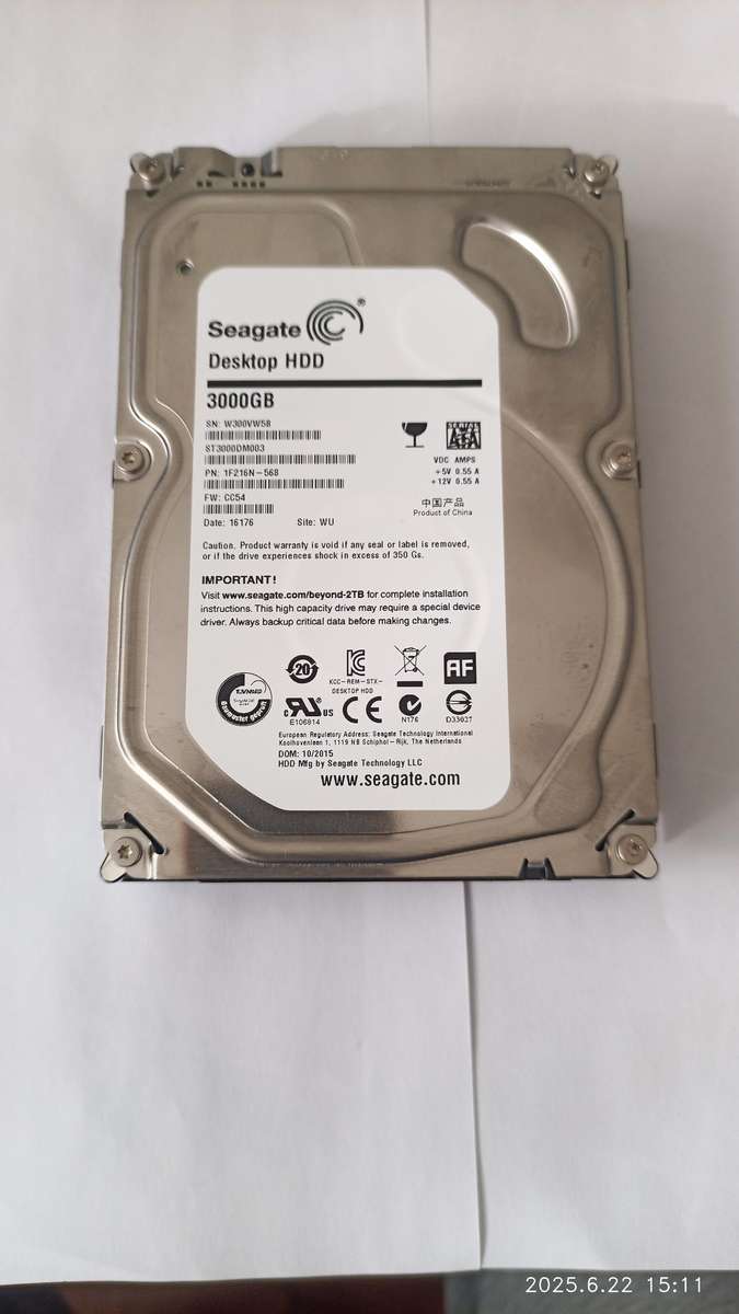 Seagate Desktop 3TB 3.5" Internal Hard Drive