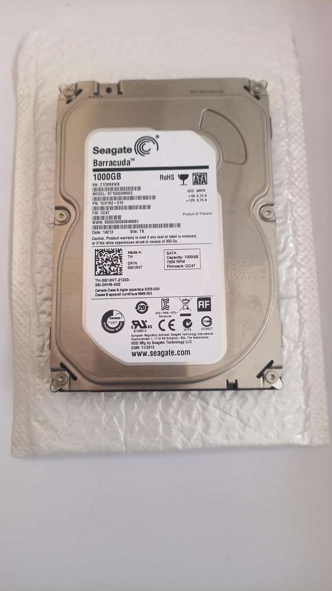 Seagate Barracuda 1TB 3.5" Internal Hard Drive (100%)