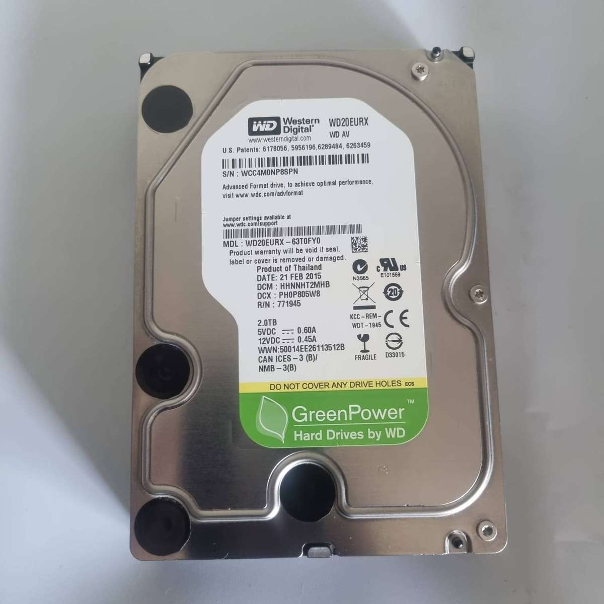 Western Digital 2TB 3.5" Internal Hard Drive