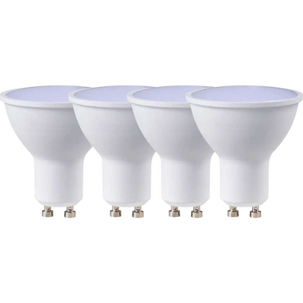 Switched 3w GU10 Rechargeable LED Light Bulb - WW- 4 Pack