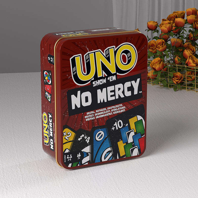 Collectible Tin Box Uno No Mercy - Brown