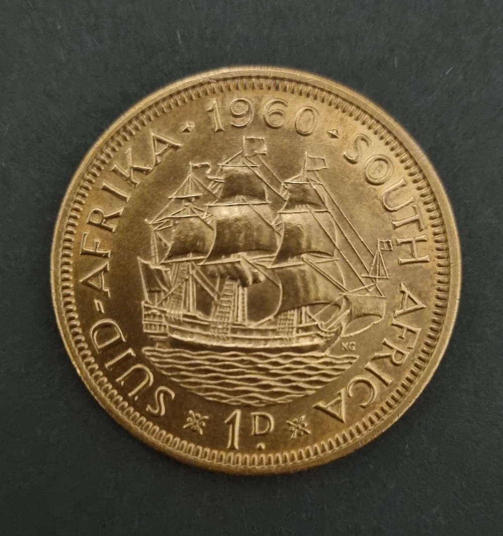 1960 South Africa 1 Penny (Queen Elizabeth II)
