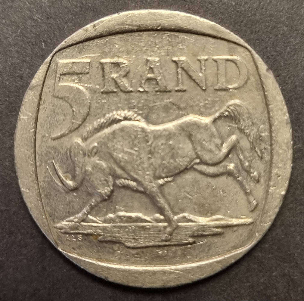 2000 South Africa Nelson Mandela 5 Rand Coin  The Original Mandela R5 (First Issue)