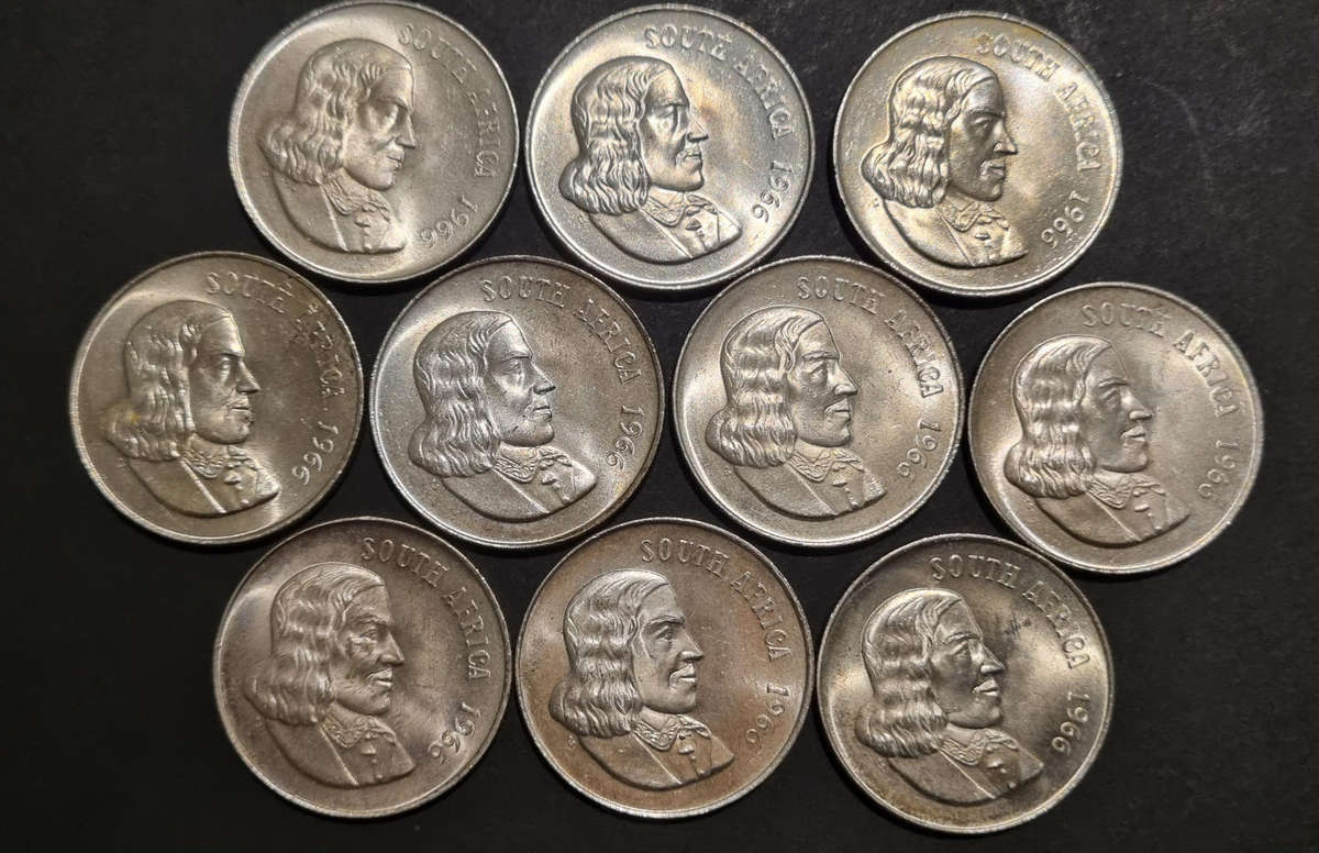 10 × 1966 R1 Coins