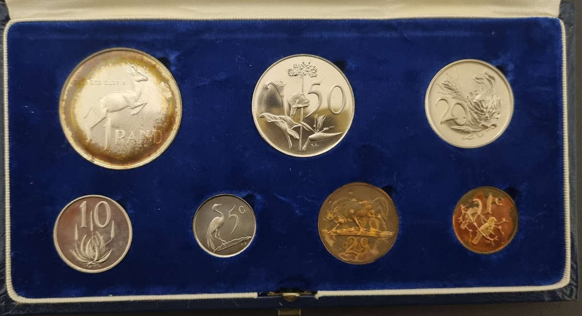 1968 South African sliver proof coin set