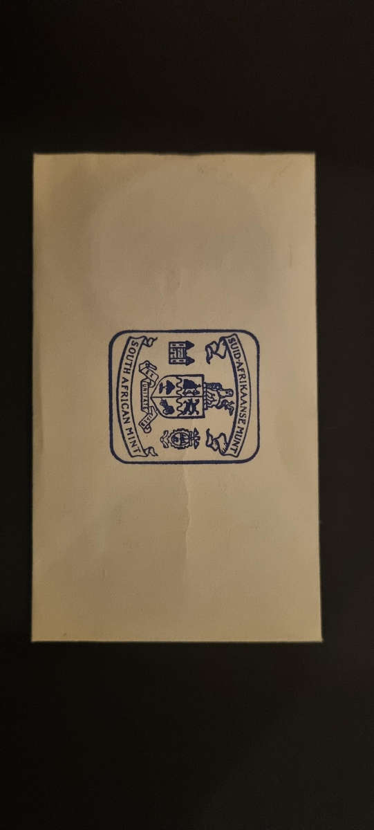 1967 uncirculated R1 Proof coin in original SA Mint envelope