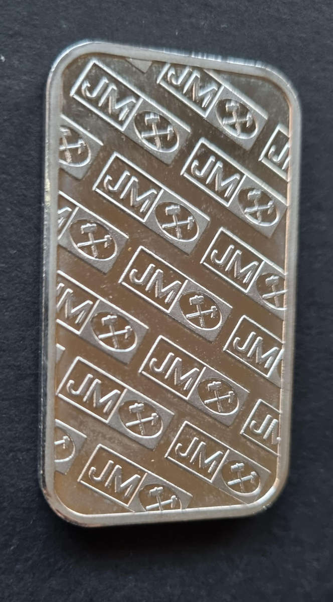 1 Ounce 999 Fine silver Bar - Johnson Matthey