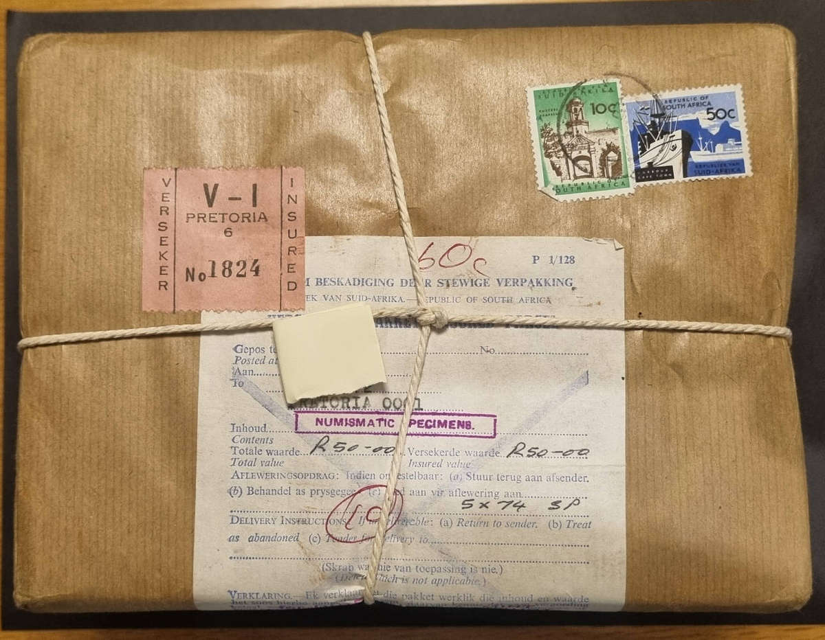 Sealed 1974 SA Mint Proof Set Parcel  5x Sets, Original Numismatic Packaging