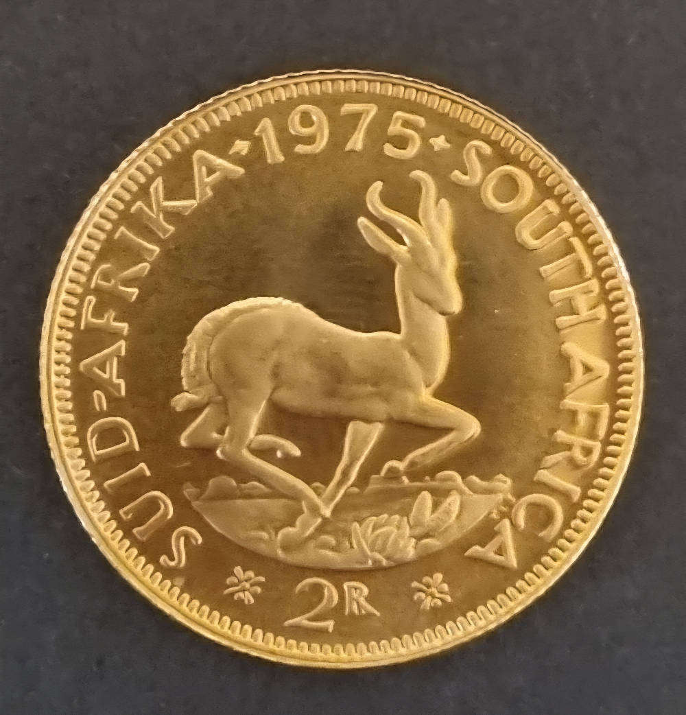 1975 South Africa Proof Set  Original SA Mint Case  Includes Gold & Silver Proof Coins