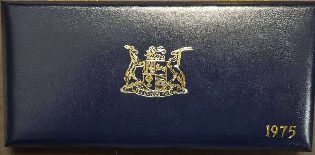 1975 South Africa Proof Coin Set  Original SA Mint Boxed Issue  1 Rand Silver Coin