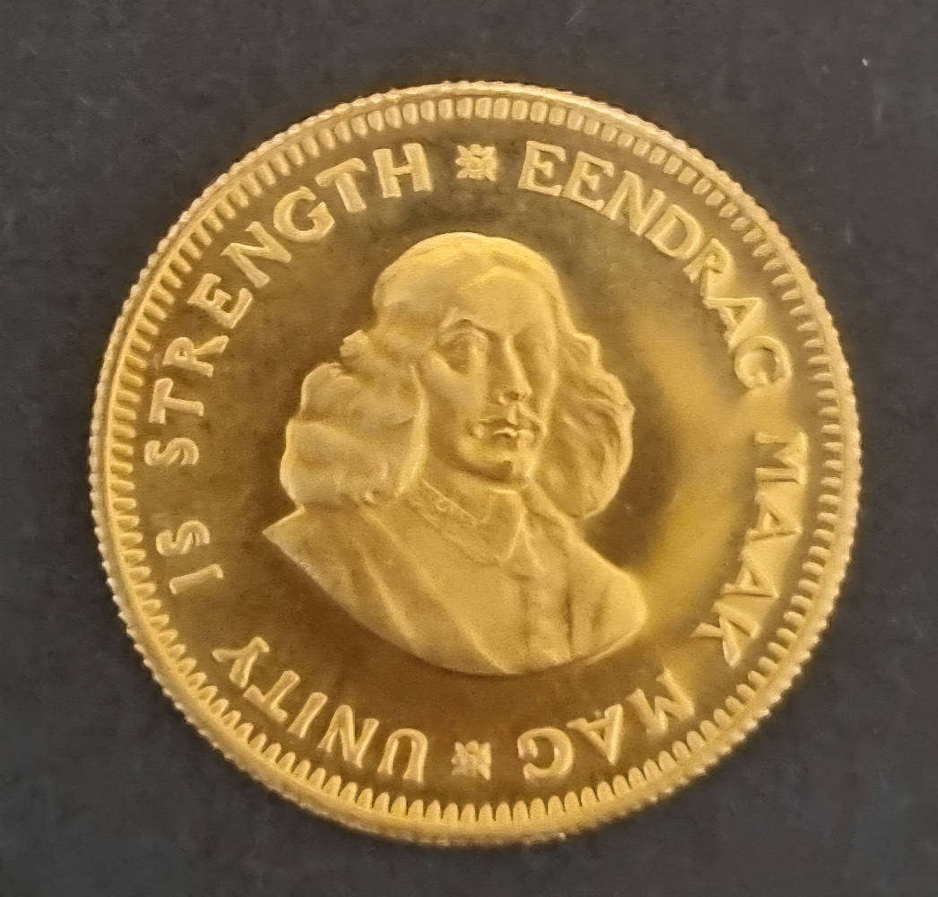 1975 South Africa Proof Set  Original SA Mint Case  Includes Gold & Silver Proof Coins