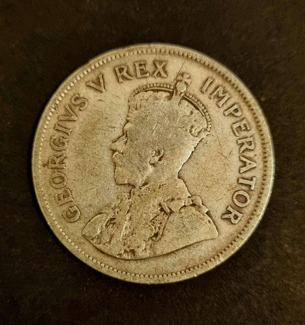Rare 1932 South Africa 2½ Shillings  King George V  80% Silver