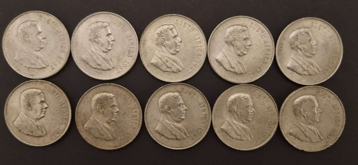 10 × 1967 - R1 coins